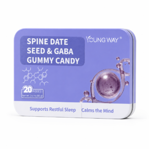 YOUNG WAY® Wild Jujube Kernel GABA Soft Candy | Melatonin-Free Herbal Sleep Gummies for Restful Sleep & Anxiety Relief (20 Pcs)