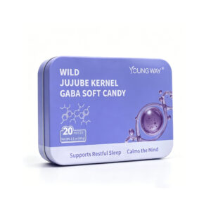 young way® wild jujube kernel gaba soft candy | melatonin free herbal sleep gummies for restful sleep & anxiety relief (20 pcs)
