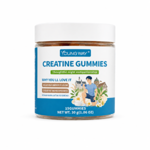 YOUNG WAY Creatine Monohydrate Gummies – Berry Flavor, 15 Count