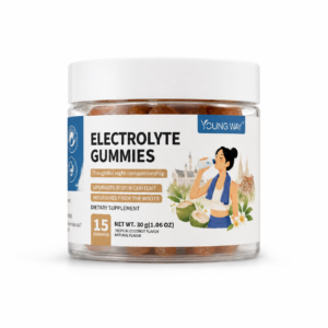YOUNG WAY Electrolyte Gummies – Tropical Coconut Flavor, 15 Count